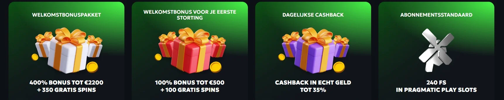 SpinMills Casino Welkomstbonus